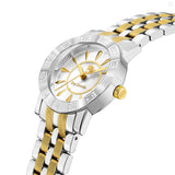 Guy Laroche Alex Ladies White Dial Stainless Steel Gold Plated Watch