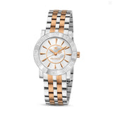 Guy Laroche Alex Ladies White Dial Stainless Steel Rose Gold Watch
