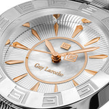Guy Laroche Alex Ladies White Dial Stainless Steel Rose Gold Watch