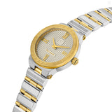 Guy Laroche Sacha Ladies White Dial Stainless Steel Gold Plated Watch
