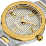 Guy Laroche Sacha Ladies White Dial Stainless Steel Gold Plated Watch