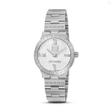 Guy Laroche Sacha Ladies White Dial Stainless Steel Watch