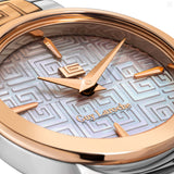 Guy Laroche Ariane Ladies White MOP Dial Stainless Steel Rose Gold Watch