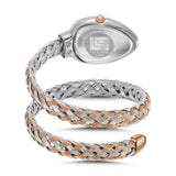 Guy Laroche Adeline Women's Two-Tone Wrap-Around Watch with White Mother of Pearl Dial