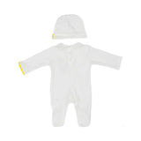 Gensami Kids New Born Girl's Cotton Sleepsuit and Hat