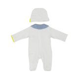 Gensami Kids New Born Boy's Seahorse Sleepsuit and Hat  and Beanie Set