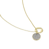 Buckley London Petite Double Pave Set PendantGold