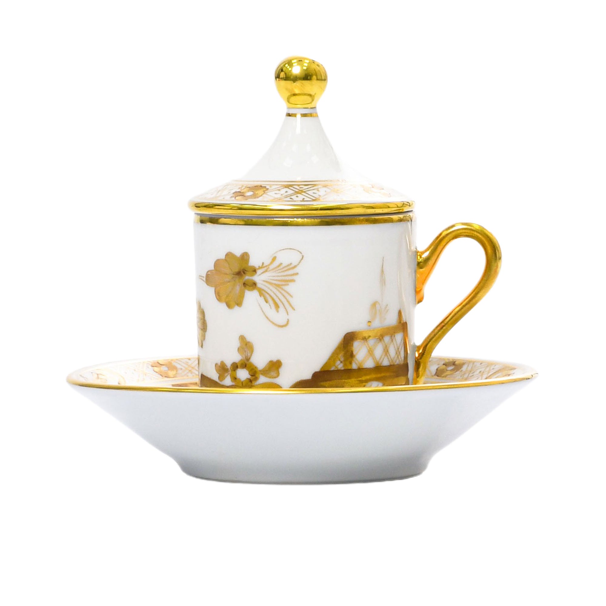 Richard Ginori Oriente Italiano Aurum Coffee cup with plate and cover set for two Impero | Coffee Cup & Saucer | Coffee Cup & Saucer Set | Cups | Cups & Saucer Set | Home and Furniture Home Drinkware | Home and Furniture Home Table Top Richard Ginori Oriente Italiano Aurum Coffee cup with plate and cover set for two Impero | Coffee Cup & Saucer | Coffee Cup & Saucer Set | Cups | Cups & Saucer Set | Home and Furniture Home Drinkware | Home and Furniture Home Table Top