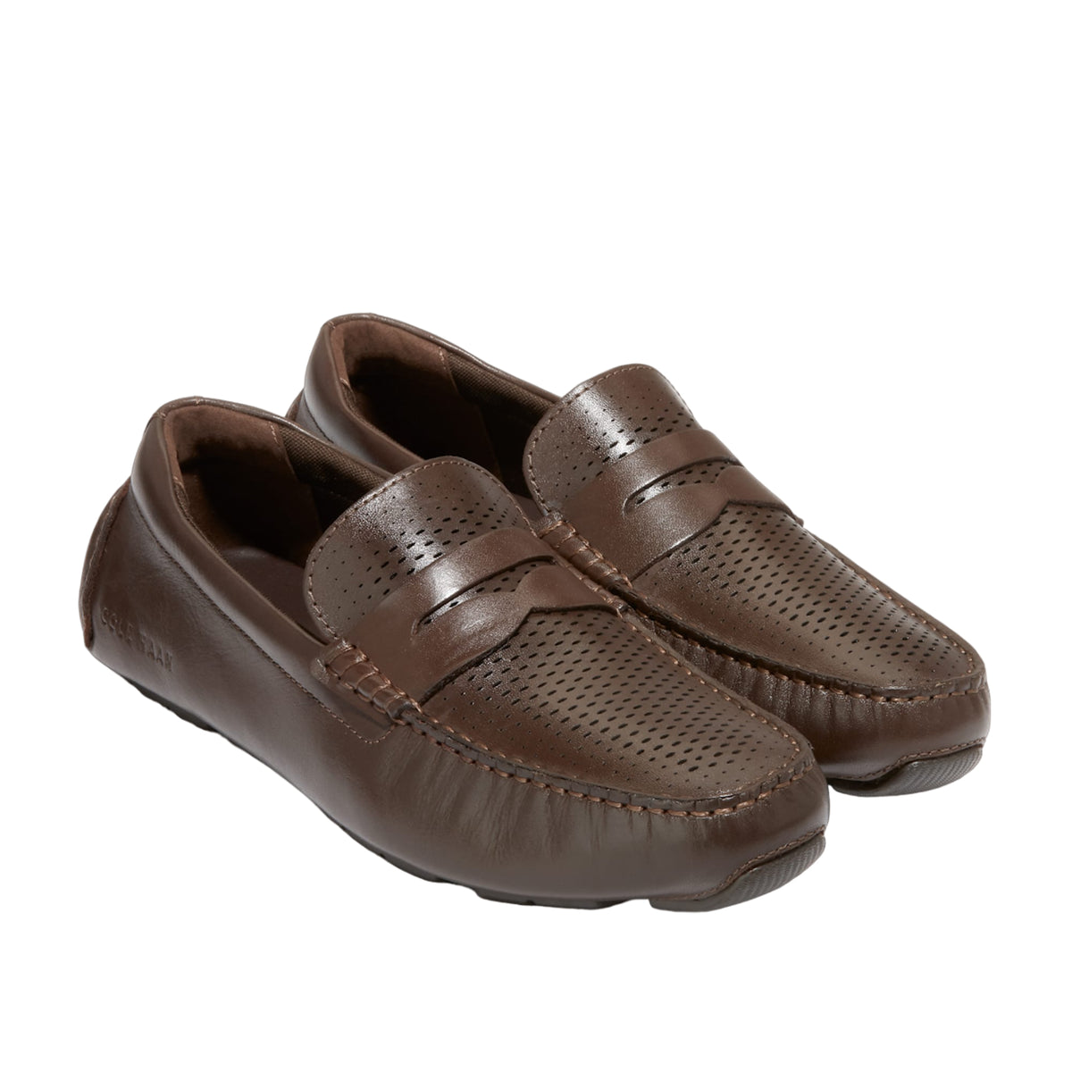 NEW COLE HAAN men\'s grand laser penny driver shoe in british tan/java GRND_20LSR_20PENNY_20DRIVR_e_A  main image 4