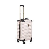 Guess Wilder Cream Carry-On Hard Luggage, Size 55 Cm