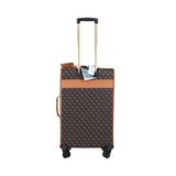Guess Kasinta Brown Cognac Check-in Soft Luggage, Size 61 Cm