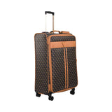 Guess Kasinta Brown Cognac Check-in Soft Luggage, Size 71 Cm