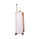 Guess Kasinta White Caramel Check-in Soft Luggage, Size 71 Cm