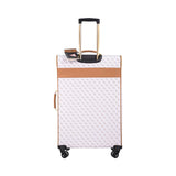 Guess Kasinta White Caramel Check-in Soft Luggage, Size 71 Cm