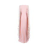 GW Couture Women's Champagne Long Dress