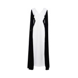GW Couture Women's Black & White Long Dress
