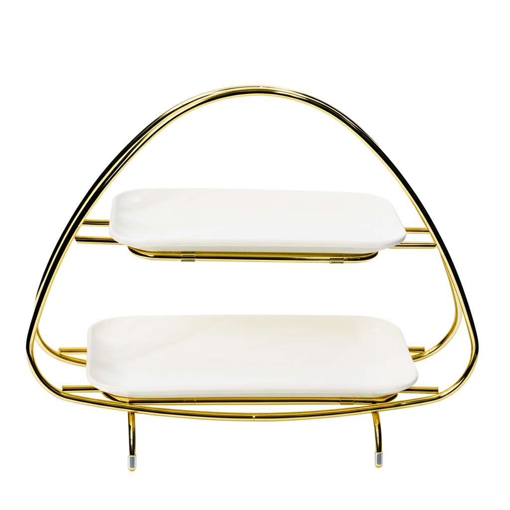 Ele 4PM Modern Two-Tiered Serving Stand | Home and Furniture Home | Home and Furniture Home Table Top | Tray | Trays Ele 4PM Modern Two-Tiered Serving Stand | Home and Furniture Home | Home and Furniture Home Table Top | Tray | Trays