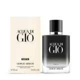 Giorgio Armani Men's Acqua Di Gio Parfum 50ml Giorgio Armani Acqua di Gio perfume bottle and packaging on a white background