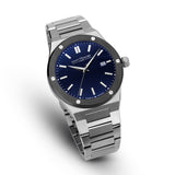 Saint Honore Haussman II Gents Blue Dial Stainless Steel Watch