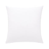 White square pillow case with a smooth, plain fabric.