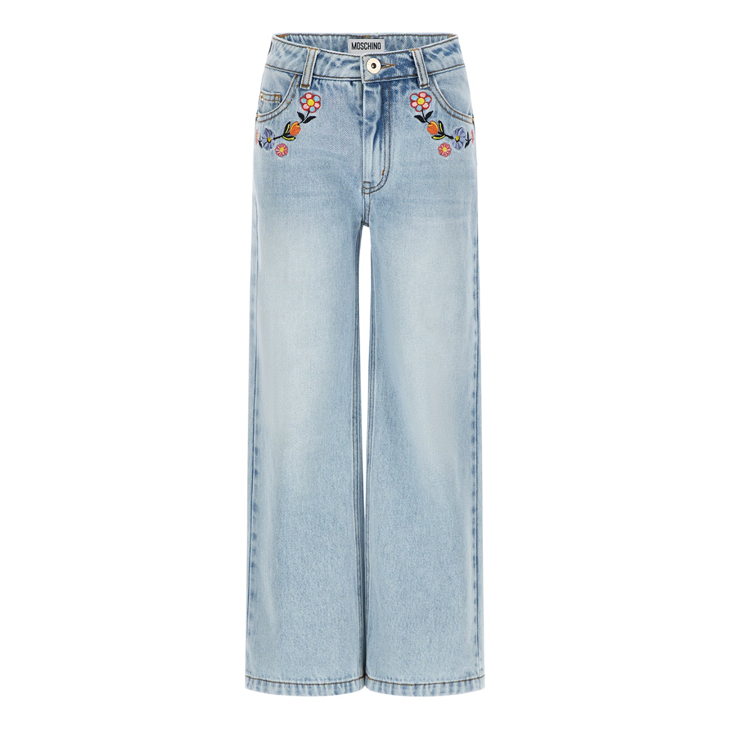 Moschino Kids Girl's Light Blue Jeans | GCC | Kids and Teens | Kids and Teens Bottoms | Kids and Teens Girl Bottoms | Kids Clothing | Kids Fashion | Kids Girls (3 YRS -16 YRS) | Kids Teen Collection | new-season-2025 Moschino Kids Girl's Light Blue Jeans | GCC | Kids and Teens | Kids and Teens Bottoms | Kids and Teens Girl Bottoms | Kids Clothing | Kids Fashion | Kids Girls (3 YRS -16 YRS) | Kids Teen Collection | new-season-2025