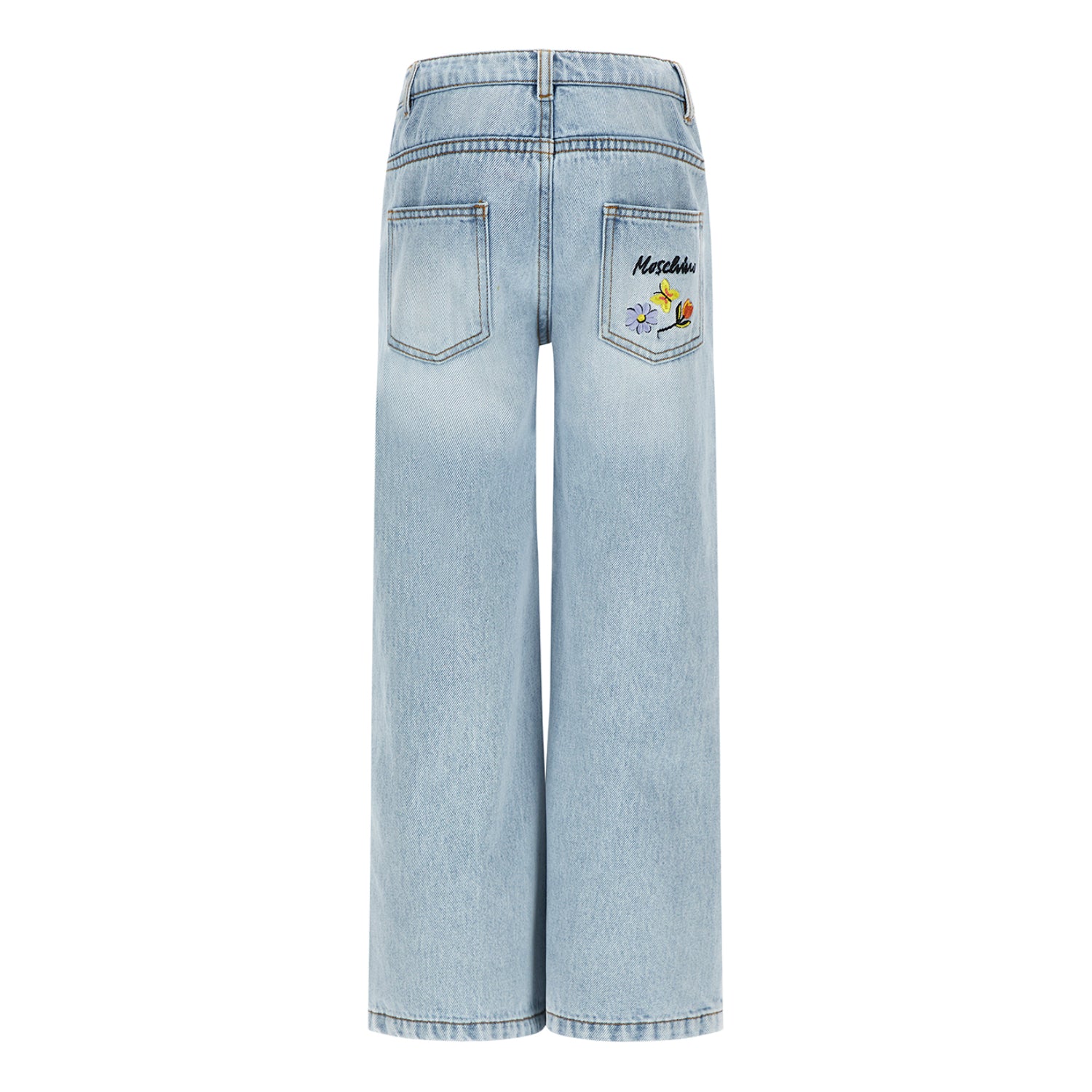 Moschino Kids Girl's Light Blue Jeans | GCC | Kids and Teens | Kids and Teens Bottoms | Kids and Teens Girl Bottoms | Kids Clothing | Kids Fashion | Kids Girls (3 YRS -16 YRS) | Kids Teen Collection | new-season-2025 Moschino Kids Girl's Light Blue Jeans | GCC | Kids and Teens | Kids and Teens Bottoms | Kids and Teens Girl Bottoms | Kids Clothing | Kids Fashion | Kids Girls (3 YRS -16 YRS) | Kids Teen Collection | new-season-2025