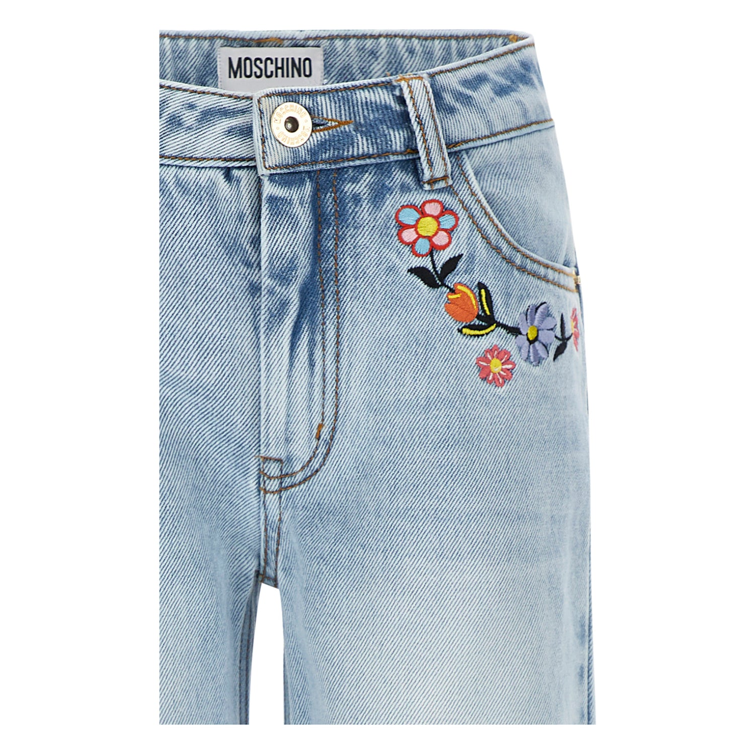 Moschino Kids Girl's Light Blue Jeans | GCC | Kids and Teens | Kids and Teens Bottoms | Kids and Teens Girl Bottoms | Kids Clothing | Kids Fashion | Kids Girls (3 YRS -16 YRS) | Kids Teen Collection | new-season-2025 Moschino Kids Girl's Light Blue Jeans | GCC | Kids and Teens | Kids and Teens Bottoms | Kids and Teens Girl Bottoms | Kids Clothing | Kids Fashion | Kids Girls (3 YRS -16 YRS) | Kids Teen Collection | new-season-2025