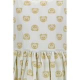 Moschino Kids Girl's  White & Gold  Dress