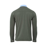 Hackett London Men's Green Slim Fit Long Sleeve Polo Shirt