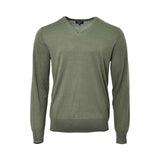 Hackett London Men's Green V-neck Knitwear