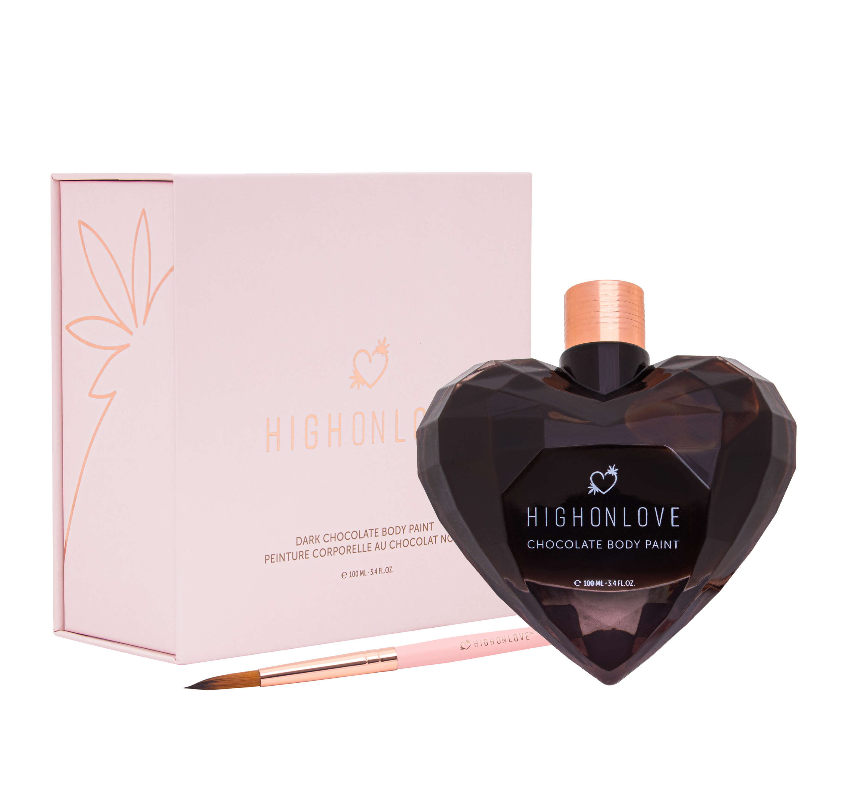 High On Love Chocolate Body Paint 100ml Pink Basic | adult intimate products | Body paint High On Love Chocolate Body Paint 100ml Pink Basic | adult intimate products | Body paint
