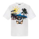 Moschino Kids Boy's Optical White T-Shirt