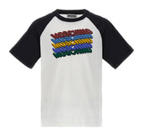 Moschino Kids Boy's White & Black T-Shirt