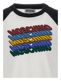 Moschino Kids Boy's White & Black T-Shirt