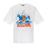 Moschino Kids Boy's Optical White T-Shirt