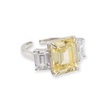 Lara Heems Harry Ring in radiant yellow, a refined piece that combines contemporary design with timeless appeal.
