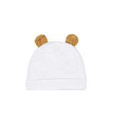 Hat only back view of the Alviero Martini Kids Newborn White Sleepsuit with Teddy Ear Hat. Shop the Latest Online at Blue Salon Qatar.