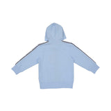 Hoodie back view of the Aigner Kids boys blue logo tape  jogging suit. Shop the Collection Online.