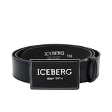 Iceberg Women's Black Leather Belt