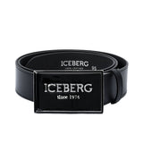 Iceberg Women's Black Leather Belt