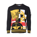 Iceberg Men's Black Sweatshirt With Cartoon Details