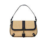 Iceberg Ladies Black Woven Shoulder Bag
