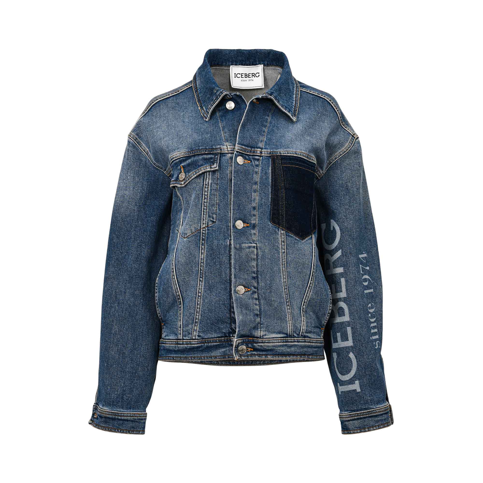 Iceberg Women's Denim Jacket with Logo Detail | Clothing | Coats & Jackets | Denim | GCC | Women | Women All Clothing | Women All Clothing Denim | Womens | Womens Fashion Iceberg Women's Denim Jacket with Logo Detail | Clothing | Coats & Jackets | Denim | GCC | Women | Women All Clothing | Women All Clothing Denim | Womens | Womens Fashion