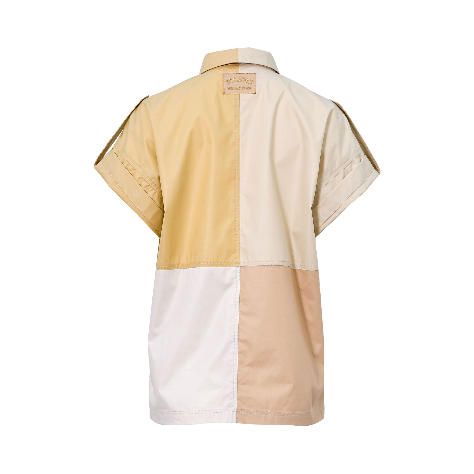 Iceberg Women's Patchwork Shirt with Short Sleeves | GCC | Winter 2024 | Women | Women All Clothing | Women All Clothing Shirts & Blouses | Womens Iceberg Women's Patchwork Shirt with Short Sleeves | GCC | Winter 2024 | Women | Women All Clothing | Women All Clothing Shirts & Blouses | Womens