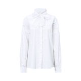 Iceberg Ladies White Shirt with Cutout Collar and Tie