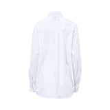 Iceberg Ladies White Shirt with Cutout Collar and Tie
