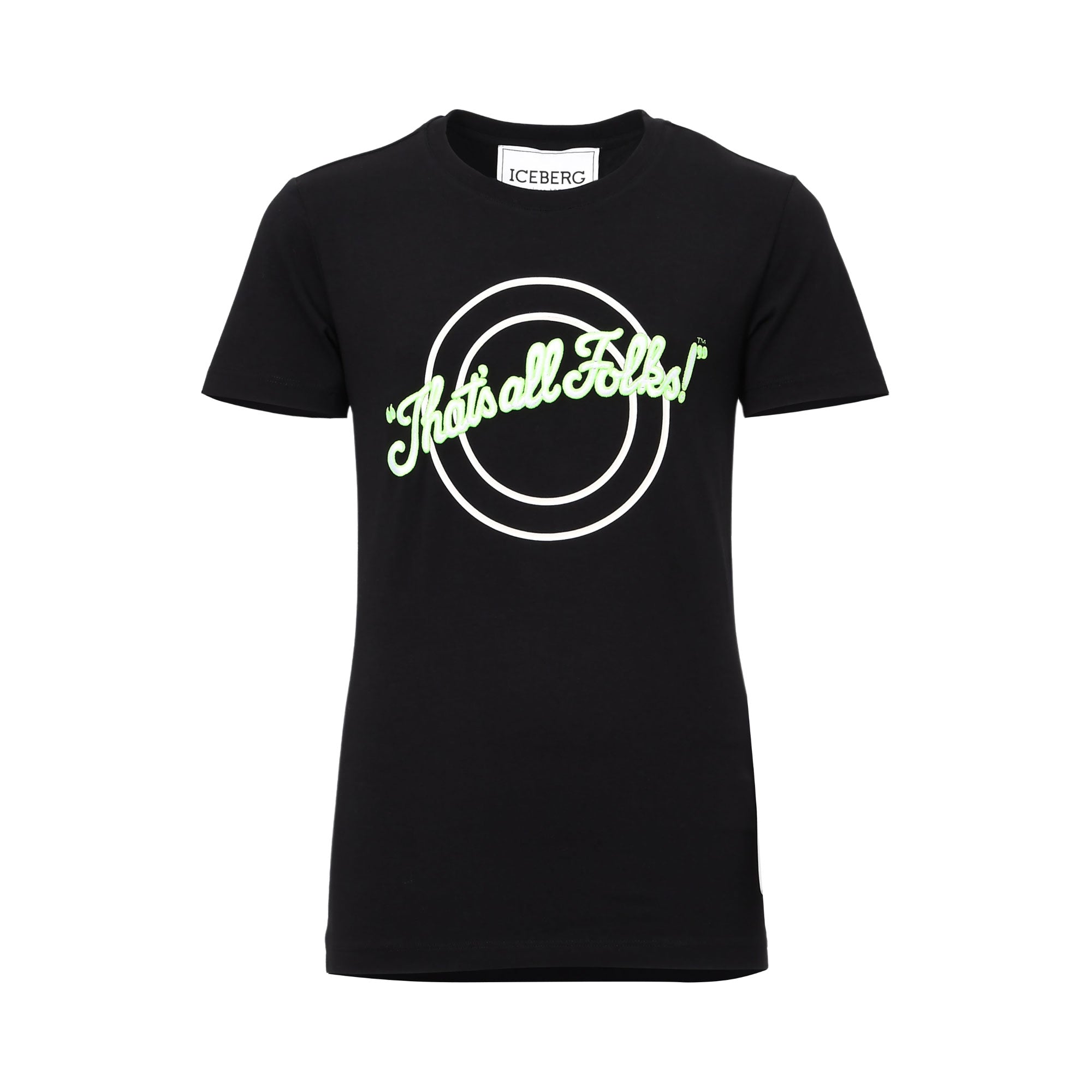 Iceberg Women's Black Crew Neck T-Shirt with Iceberg Women's Black Crew Neck T-Shirt with
