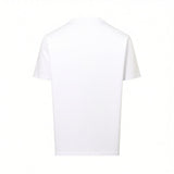 Plain white short-sleeved t-shirt with a crew neck, viewed from the back.