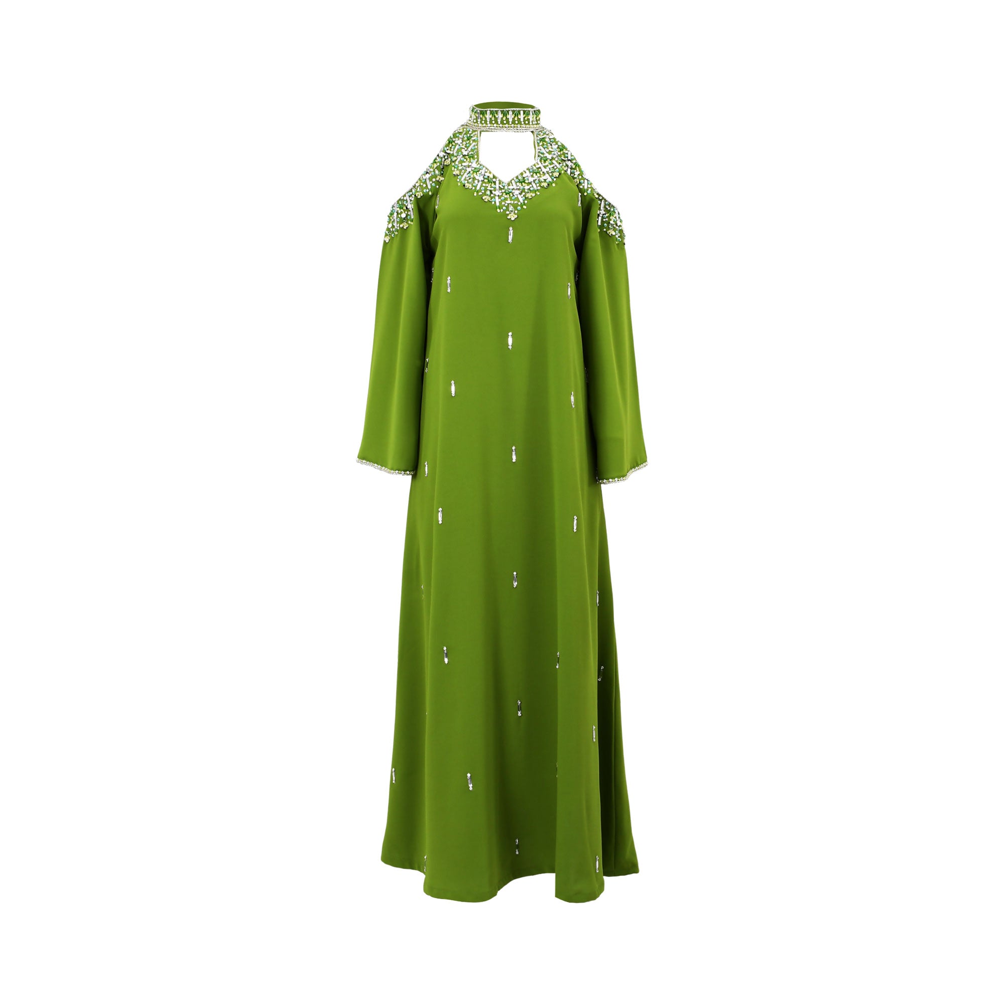 Ik Line Women's Green Jalabiya with Cold Shoulder Detail | Clothing | departure-to-desk | GCC | Jalabiya | new-season-2025 | Traditional Wear | Women | Women All Clothing | Women All Clothing Traditional Wear Ramadan Edit | Womens | Womens Fashion Ik Line Women's Green Jalabiya with Cold Shoulder Detail | Clothing | departure-to-desk | GCC | Jalabiya | new-season-2025 | Traditional Wear | Women | Women All Clothing | Women All Clothing Traditional Wear Ramadan Edit | Womens | Womens Fashion