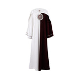Ik Line Women's White & Burgundy Jalabiya